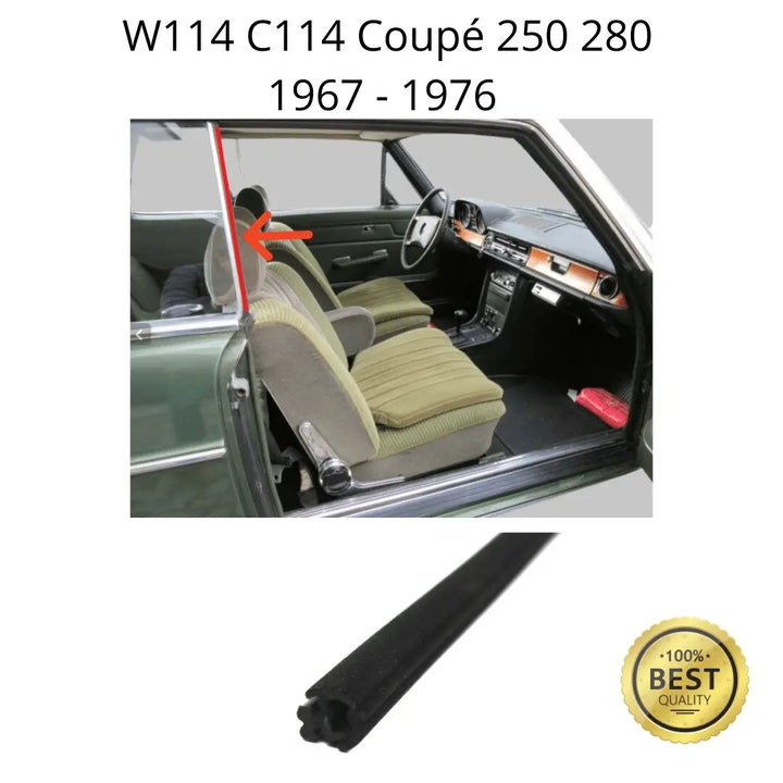 W114 Coupé window guide fashion left NEW