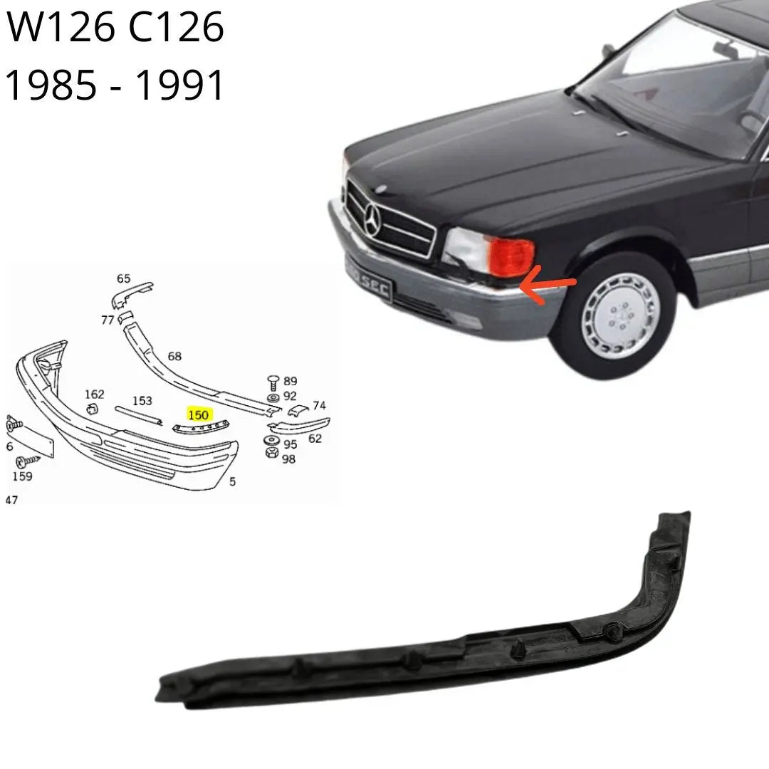 Mercedes W126 S discount SE sel door seal front right new